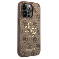Guess Coque 4G Metal Logo Backcover Apple iPhone 15 Pro Max - Marron