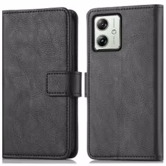 imoshion Étui de télephone portefeuille de luxe Motorola Moto G54 - Noir