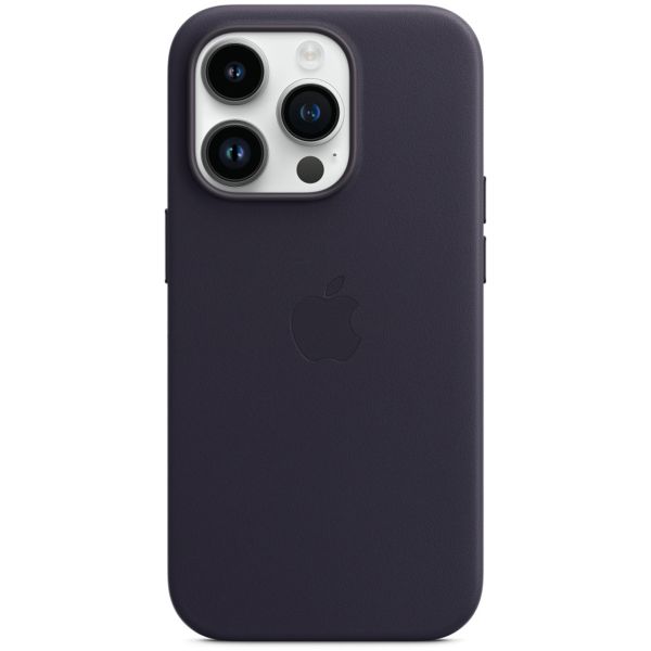 Apple Coque Leather MagSafe Apple iPhone 14 Pro - Ink
