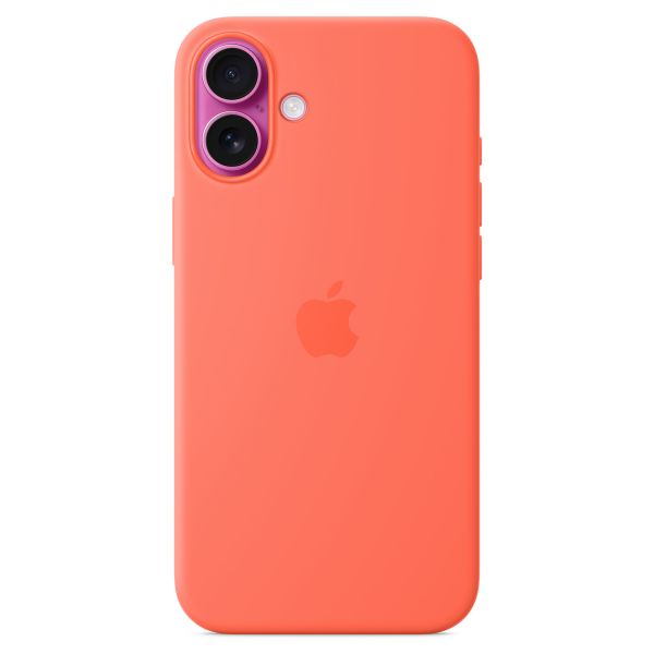 Apple Coque en silicone MagSafe Apple iPhone 16 Plus - Tangerine Orange