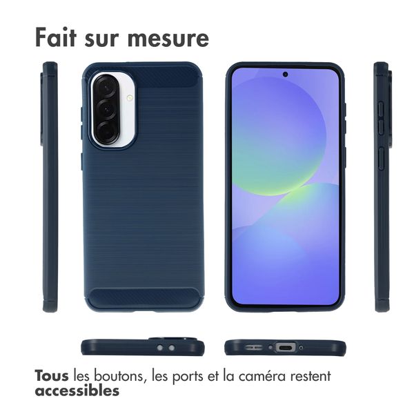 imoshion Coque Brushed Samsung Galaxy A37 (5G) - Bleu foncé