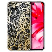 imoshion Coque Design Google Pixel 9A - Golden Leaves Transparent