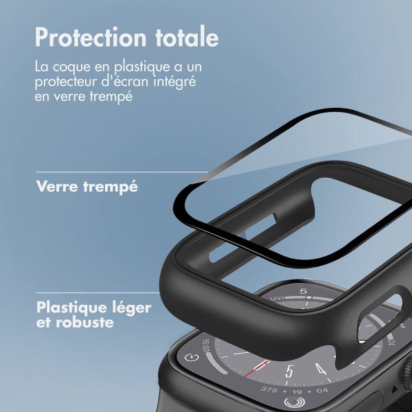 imoshion Coque rigide à couverture complète Apple Watch 7 / 8 / 9 - 41 mm - Noir