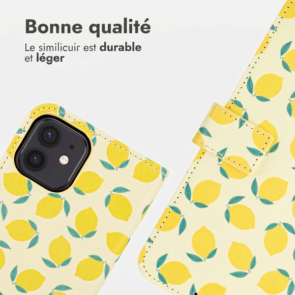 imoshion Étui de télephone portefeuille Design Apple iPhone 12 (Pro) - Citrus Dream