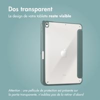 imoshion Coque tablette Origami Apple iPad 9 (2021) 10.2 pouces / iPad 8 (2020) 10.2 pouces / iPad 7 (2019) 10.2 pouces - Vert foncé