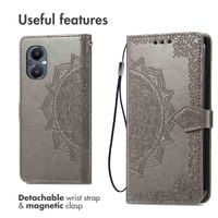 imoshion Etui de télephone Mandala Oppo Reno8 Lite - Gris