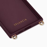Selencia Coque arrière Rivièra avec MagSafe avec crochets amovibles Samsung Galaxy S24 Ultra - Bold Burgundy
