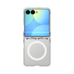 Spigen Coque Ultra Hybrid Pro MagFit Samsung Galaxy Z Flip 8 - Clear / White