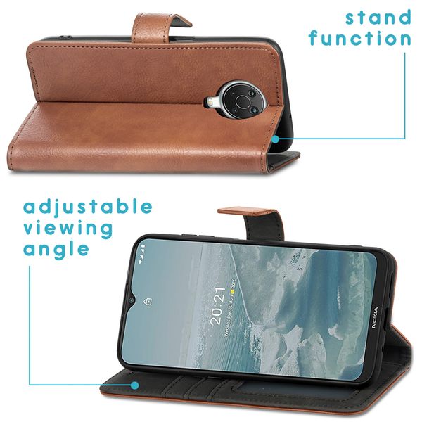 imoshion Étui de télephone portefeuille de luxe Nokia G10 / G20 - Marron