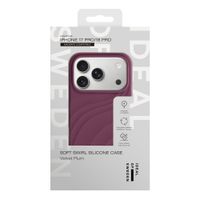 iDeal of Sweden Coque Soft Swirl Silicone MagSafe Apple iPhone 17 Pro - Velvet Plum