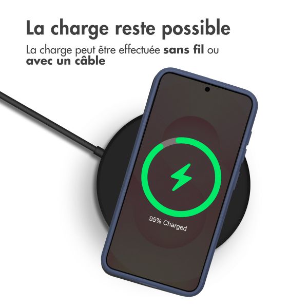 imoshion Coque arrière Camslider Samsung Galaxy S25 - Bleu foncé