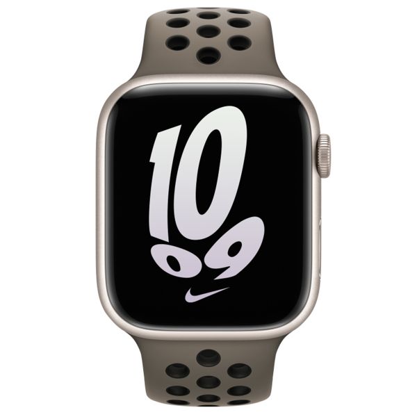 Apple Bracelet Nike Sport Apple Watch | 44/45/46/49 mm - Taille S/M/L - Olive Grey / Black