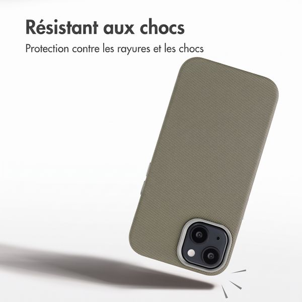 Accezz Coque arrière Mesh avec MagSafe Apple iPhone 14 / 13 - Gris foncé