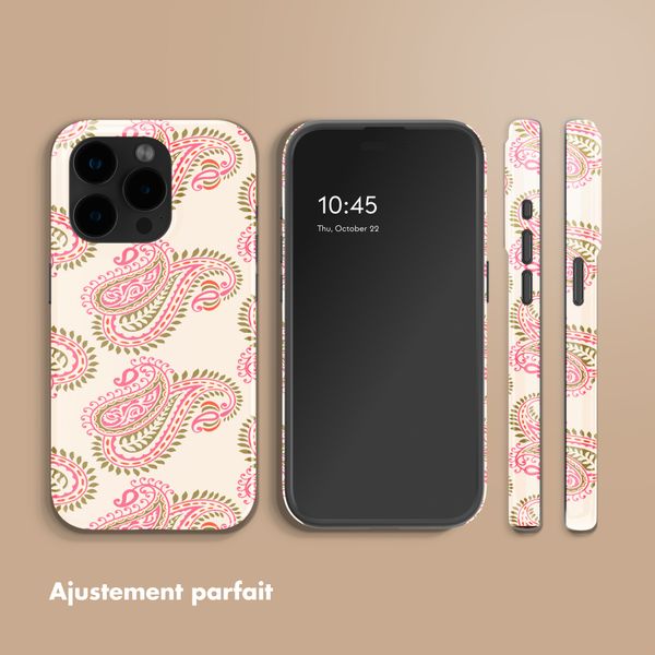 Selencia Coque arrière Vivid avec MagSafe Apple iPhone 15 Pro - Paisley Blush