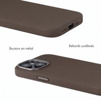Accezz Coque arrière Mesh avec MagSafe Apple iPhone 14 / 13 - Marron