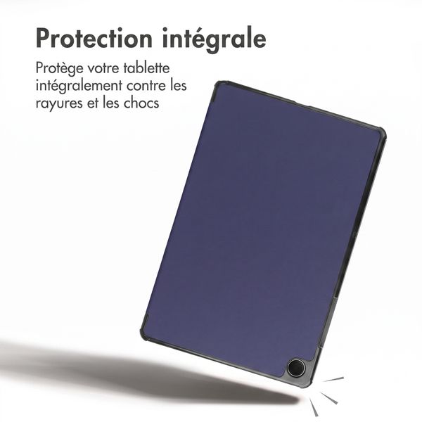imoshion Coque tablette Trifold Samsung Galaxy Tab A11 Plus - Bleu foncé