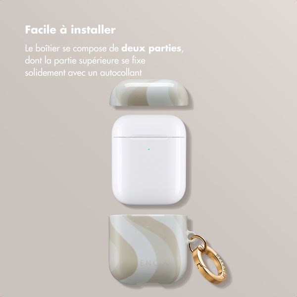 Selencia Coque Vivid  Apple Airpods 1 / 2 - Desert Waves Beige