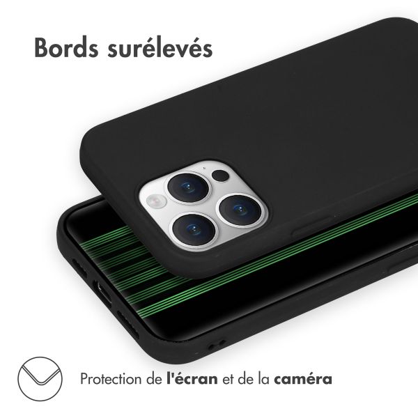 imoshion Coque Couleur Apple iPhone 15 Pro Max - Noir