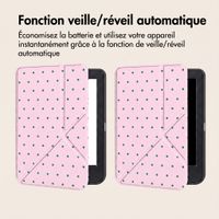 imoshion Étui de liseuse portefeuille design Pliable Kobo Clara Colour / BW - Happy Dots