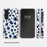 Selencia Coque arrière Vivid avec MagSafe Samsung Galaxy S26 FE - Midnight Blossom
