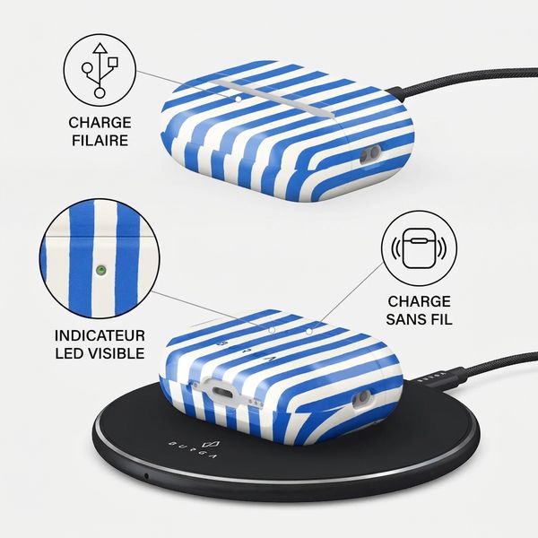 Burga Coque rigide Apple AirPods Pro 3 - Kafenio