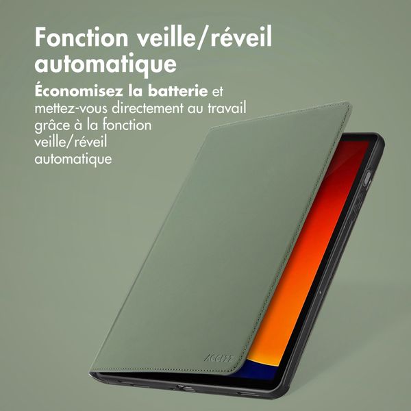 Accezz Coque tablette Classic Samsung Galaxy Tab S9 11.0 pouces / S10 Lite / S10 FE / S9 FE 10.9 pouces - Vert