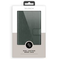 Selencia Étui portefeuille en cuir véritable Apple iPhone 11 - Vert