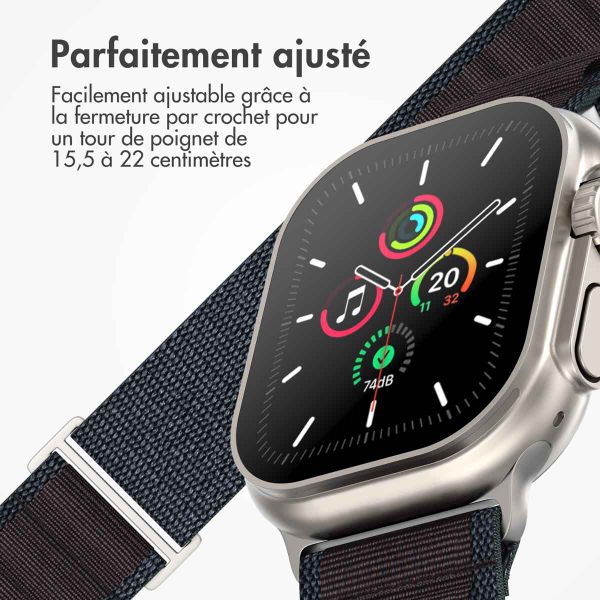 imoshion Bracelet en nylon Alpine Apple Watch | 38/40/41/42 mm - Indigo
