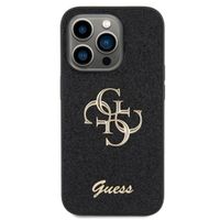 Guess Coque 4G Metal Logo Glitter Apple iPhone 15 Pro - Noir