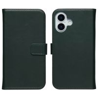 Selencia Étui portefeuille en cuir véritable Apple iPhone 17 - Vert