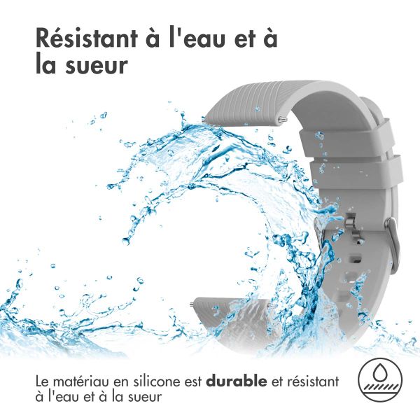 imoshion Bracelet en silicone flexible  - Connexion universelle 20 mm - Gris