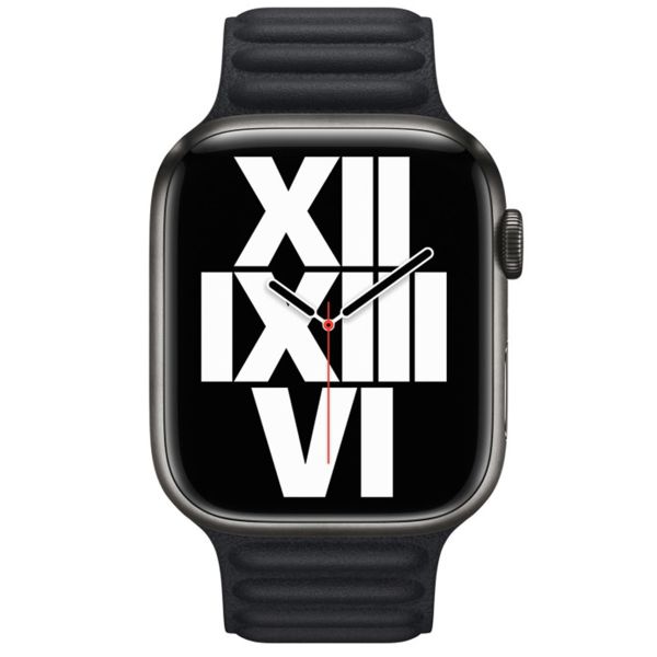 Apple Bracelet Leather Link Apple Watch | 38/40/41/42 mm - Taille S/M - Midnight Blue