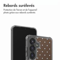 imoshion Coque Design Samsung Galaxy S24 - Polka Dot Bruin