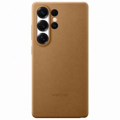 Samsung Original Coque KindSuit en Cuir Végan Samsung Galaxy S25 Ultra - Marron