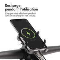 imoshion Support de téléphone en aluminium pour vélo - Léger - Universel - Noir