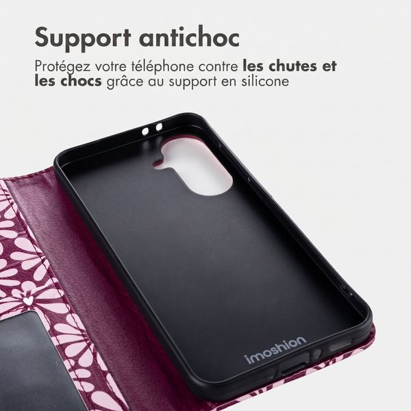imoshion Étui de télephone portefeuille Design Samsung Galaxy A37 (5G) - Bloom Love Blush