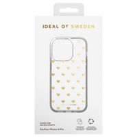 iDeal of Sweden Coque Clear MagSafe Apple iPhone 14 Pro - Golden Hearts