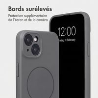 Accezz Coque Grip avec MagSafe Apple iPhone 14 - Gris