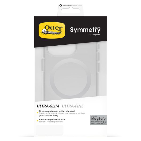 OtterBox Coque Symmetry MagSafe Apple iPhone 15 Pro - Transparent