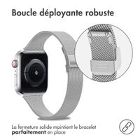 imoshion Bracelet pliant Milanese Apple Watch | 38/40/41/42 mm - Argent
