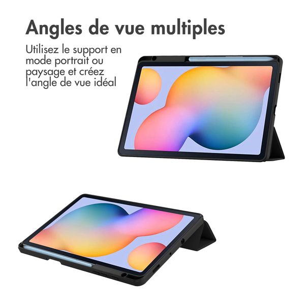 imoshion Coque tablette rigide Trifold Samsung Galaxy Tab S6 Lite (2020/2022/2024)  - Noir