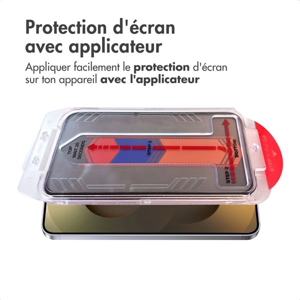 Accezz Protection d'écran en verre trempé avec filtre de confidentialité + Applicateur Samsung Galaxy S25 Ultra