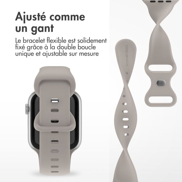 imoshion Bracelet en silicone⁺ Apple Watch | 44/45/46/49 mm - Taille M/L - Stone