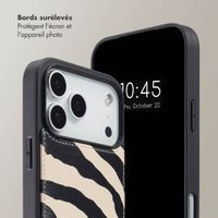 Selencia Coque de télephone Nova avec cordon et porte-cartes Apple iPhone 17 Pro - Zazzy Zebra