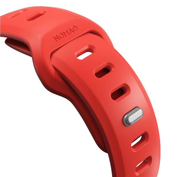 Nomad Bracelet Tempo en silicone Apple Watch | 44/45/46/49 mm - Wide fit - Coral