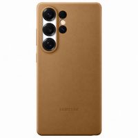 Samsung Original Coque KindSuit en Cuir Végan Samsung Galaxy S25 Ultra - Marron