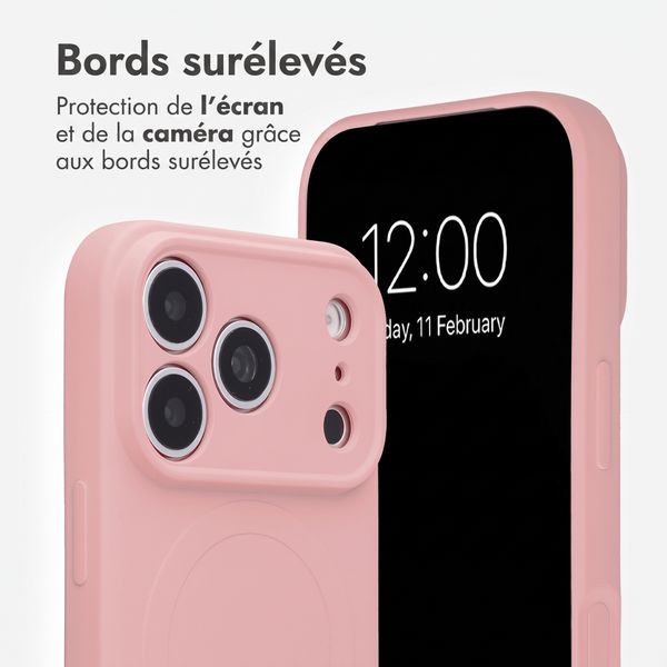 imoshion Coque Couleur avec MagSafe Apple iPhone 18 Pro Max / 17 Pro Max - Rose clair