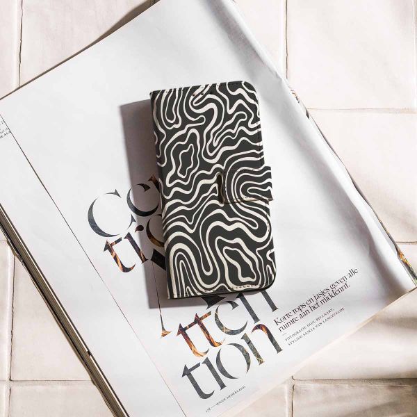 imoshion Étui de télephone portefeuille Design Motorola Moto G24 Power - Black And White