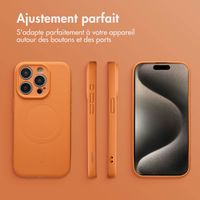 imoshion Coque Couleur avec MagSafe Apple iPhone 15 Pro Max - Orange