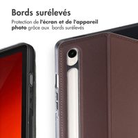 Accezz Coque tablette Classic Samsung Galaxy Tab S10 Ultra / Tab S9 Ultra - Marron